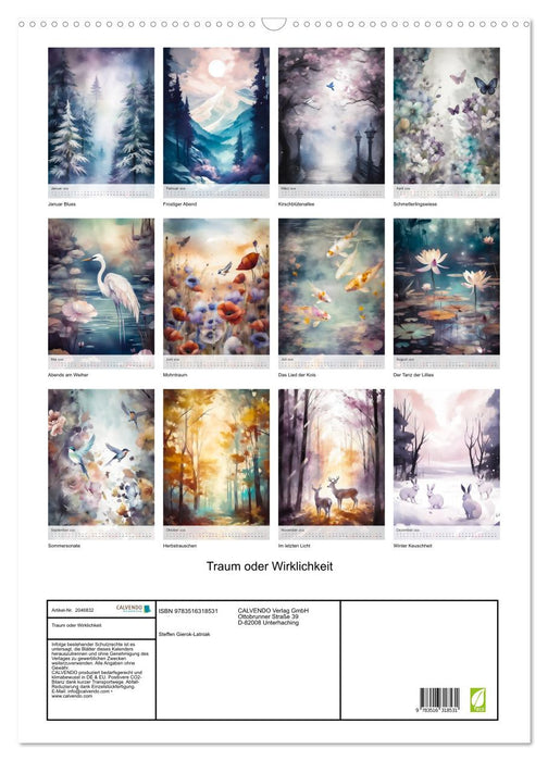 Traum oder Wirklichkeit (CALVENDO Wandkalender 2026)
