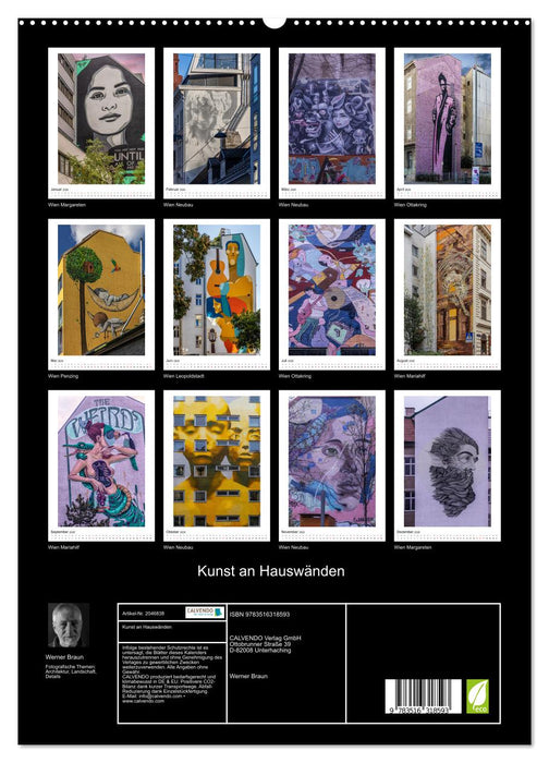 Kunst an Hauswänden (CALVENDO Premium Wandkalender 2026)