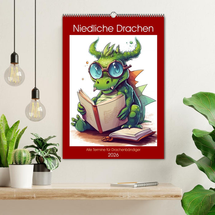 Niedliche Drachen (CALVENDO Wandkalender 2026)