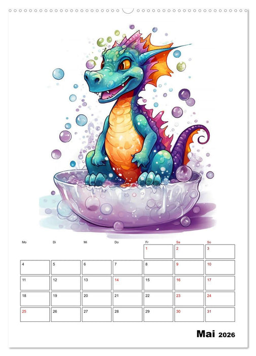 Niedliche Drachen (CALVENDO Wandkalender 2026)