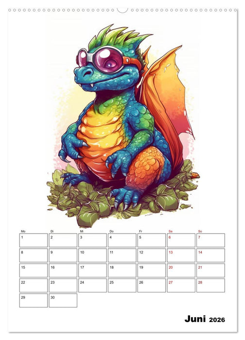 Niedliche Drachen (CALVENDO Wandkalender 2026)