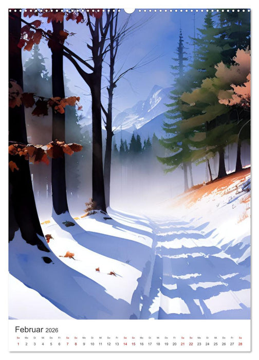 Farbenfroh durchs Jahr 2026 - Farbkleckse für die Seele (CALVENDO Wandkalender 2026)