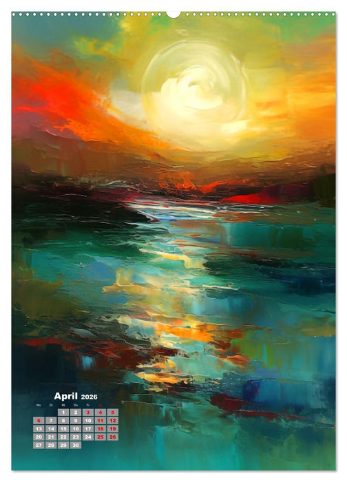 Abstrakte Landschaften (CALVENDO Wandkalender 2026)