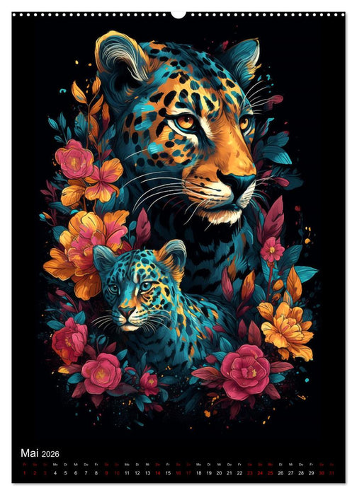 Afrikanische Tierfamilien (CALVENDO Premium Wandkalender 2026)