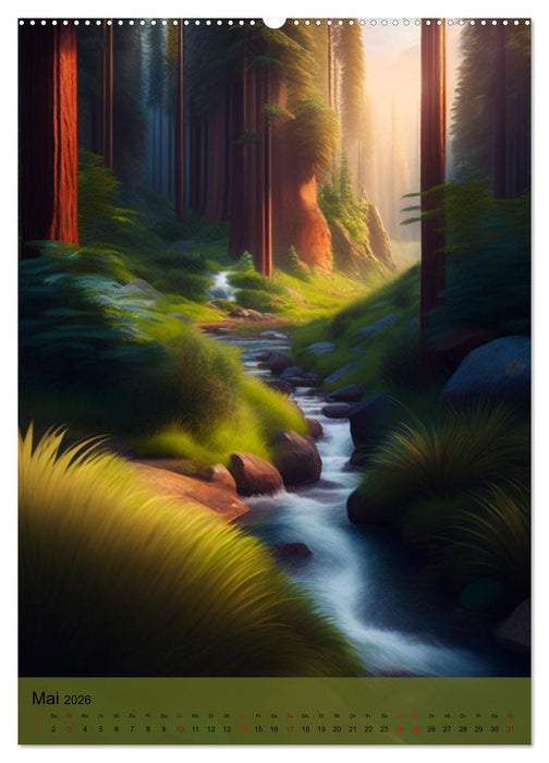 Landschaften kreativ gestaltet (CALVENDO Premium Wandkalender 2026)