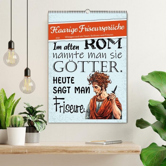 Haarige Friseursprüche (CALVENDO Wandkalender 2026)