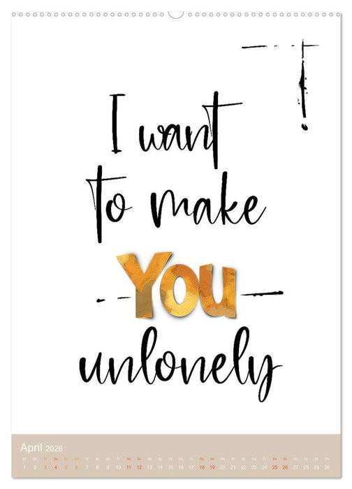 Lustige Sprüche - Schlafzimmer 1x1 (CALVENDO Wandkalender 2026)