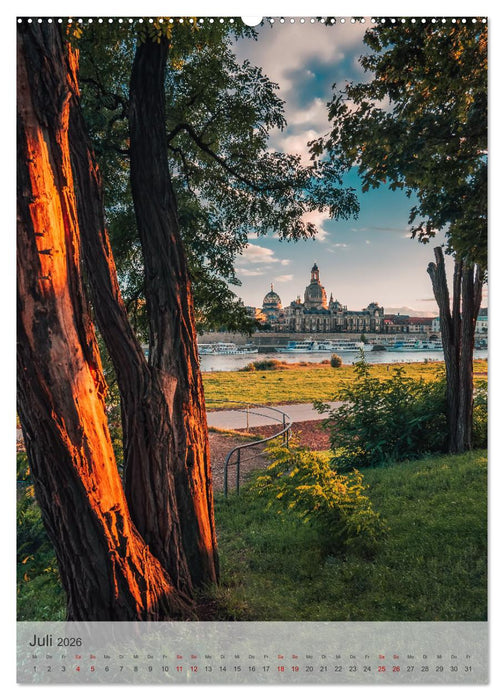 Elbstadt Dresden (CALVENDO Premium Wandkalender 2026)