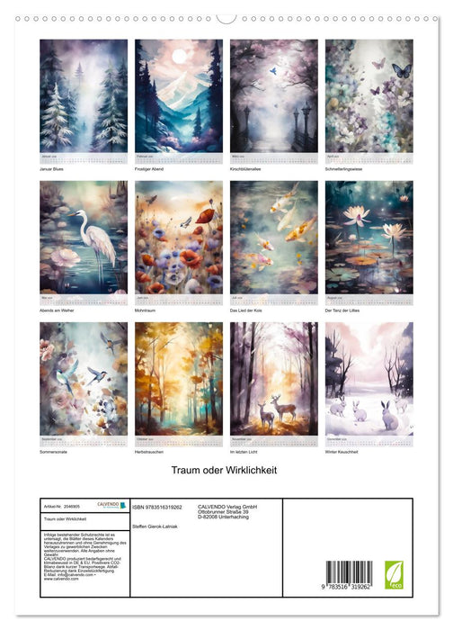 Traum oder Wirklichkeit (CALVENDO Premium Wandkalender 2026)