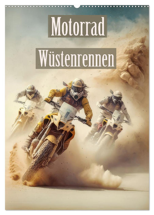 Motorrad Wüstenrennen (CALVENDO Wandkalender 2026)