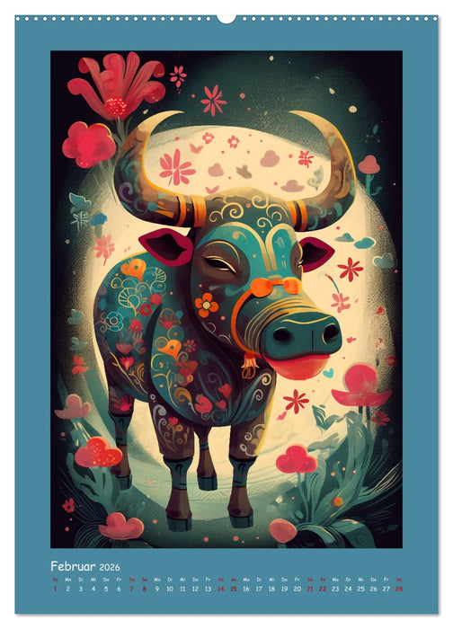 Chinesischer Tierkreis (CALVENDO Premium Wandkalender 2026)