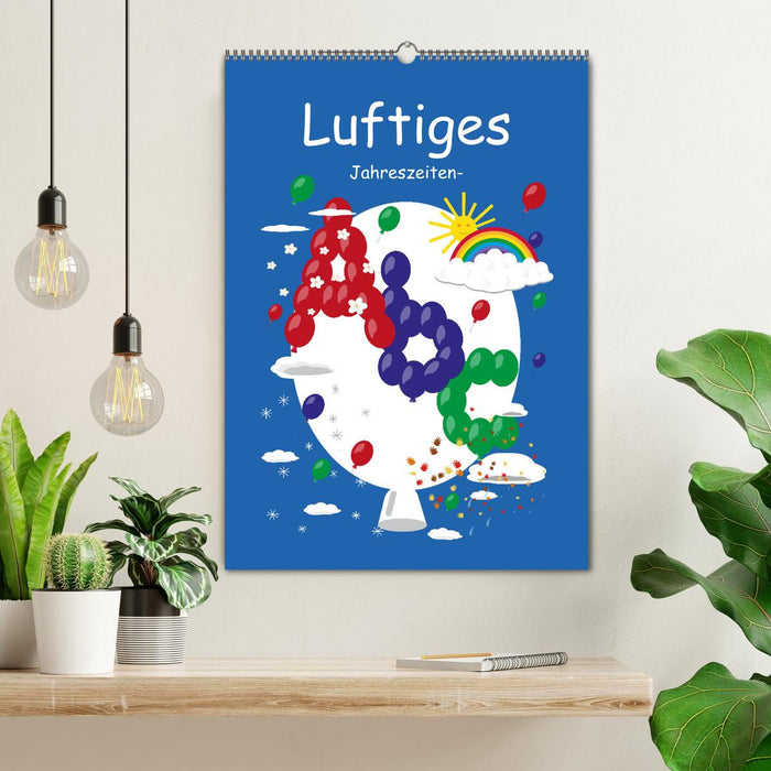Luftiges Jahreszeiten-Abc (CALVENDO Wandkalender 2026)