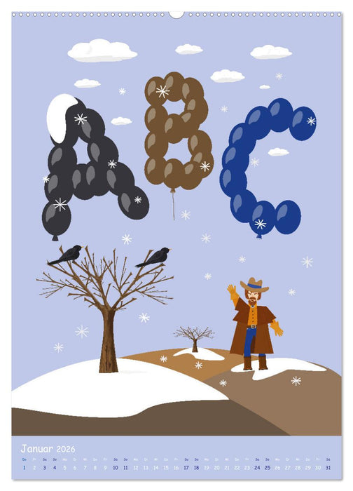 Luftiges Jahreszeiten-Abc (CALVENDO Wandkalender 2026)