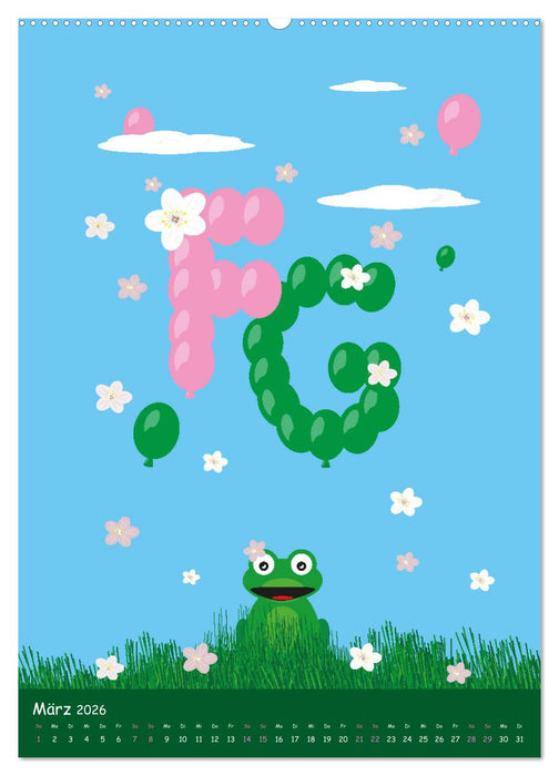 Luftiges Jahreszeiten-Abc (CALVENDO Wandkalender 2026)