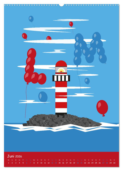 Luftiges Jahreszeiten-Abc (CALVENDO Wandkalender 2026)