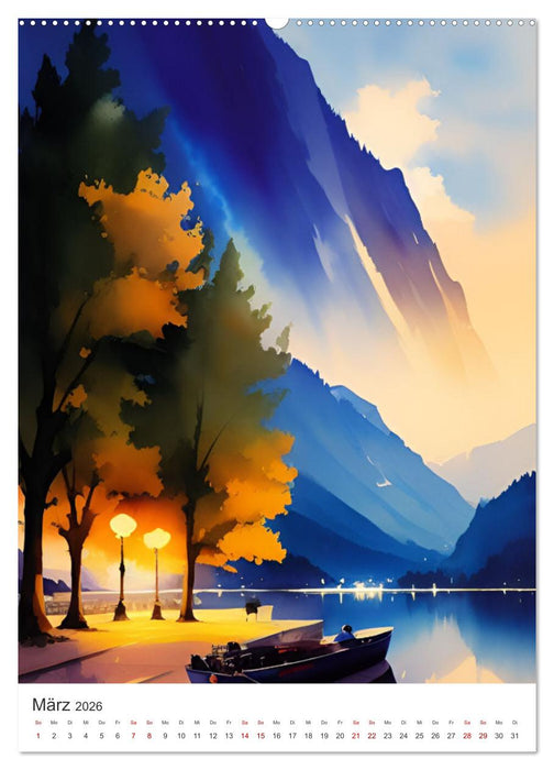 Farbenfroh durchs Jahr 2026 - Farbkleckse für die Seele (CALVENDO Premium Wandkalender 2026)