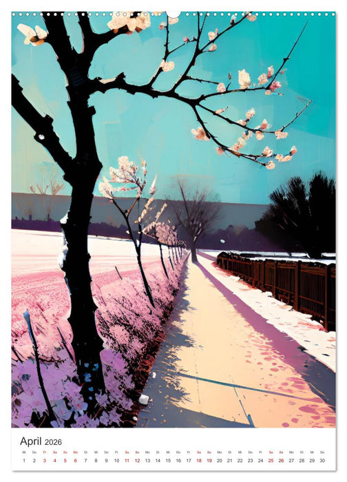 Farbenfroh durchs Jahr 2026 - Farbkleckse für die Seele (CALVENDO Premium Wandkalender 2026)