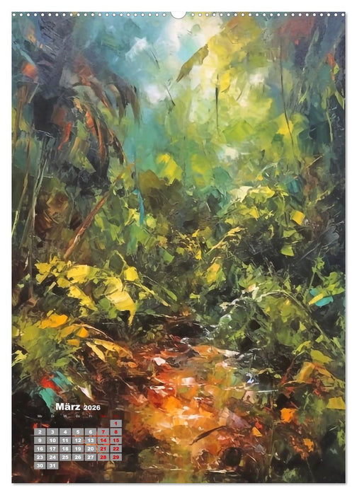 Abstrakte Landschaften (CALVENDO Premium Wandkalender 2026)