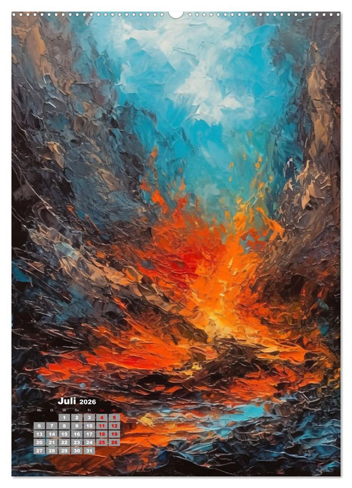 Abstrakte Landschaften (CALVENDO Premium Wandkalender 2026)