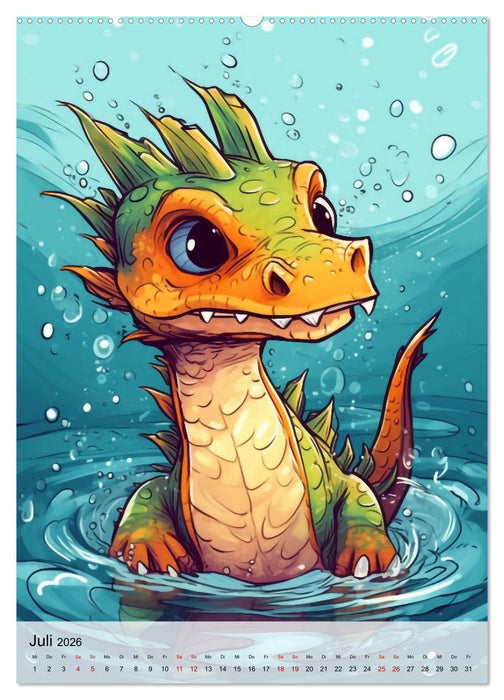 Drachen Kinder (CALVENDO Premium Wandkalender 2026)