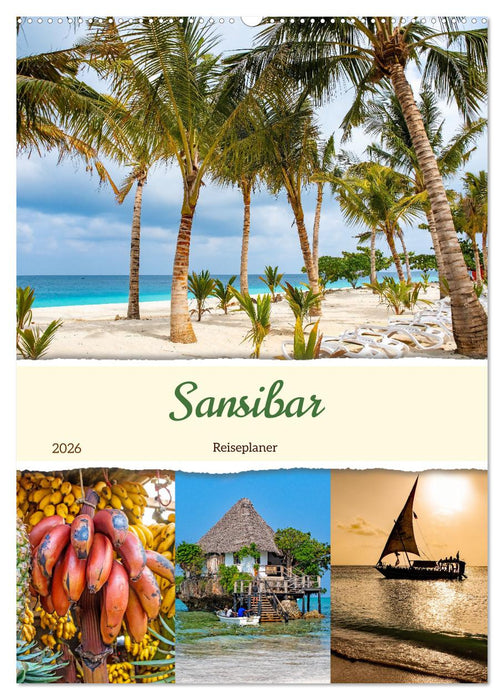 Sansibar - Reiseplaner (CALVENDO Wandkalender 2026)