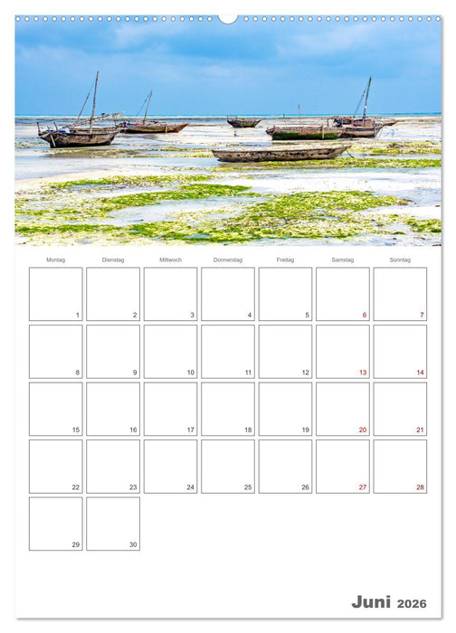 Sansibar - Reiseplaner (CALVENDO Wandkalender 2026)