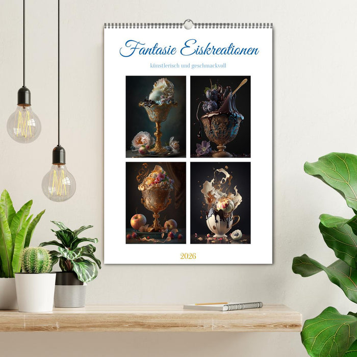 Fantasie Eiskreationen (CALVENDO Wandkalender 2026)