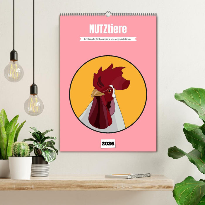 NUTZtiere, Ein Kalender für Erwachsene und aufgeklärte Kinder (CALVENDO Wandkalender 2026)
