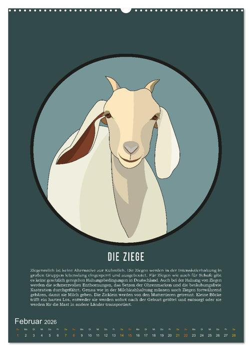 NUTZtiere, Ein Kalender für Erwachsene und aufgeklärte Kinder (CALVENDO Wandkalender 2026)