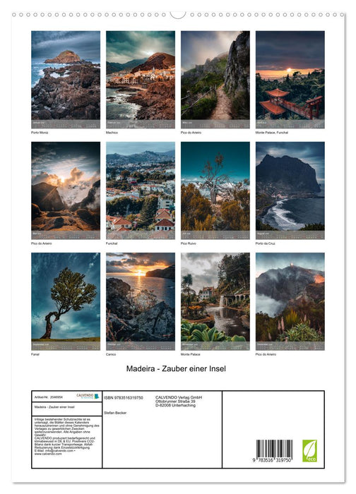 Madeira - Zauber einer Insel (CALVENDO Premium Wandkalender 2026)