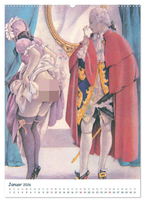 Frivole Malerei 2026. Nackte Tatsachen von Umberto Brunelleschi (CALVENDO Premium Wandkalender 2026)