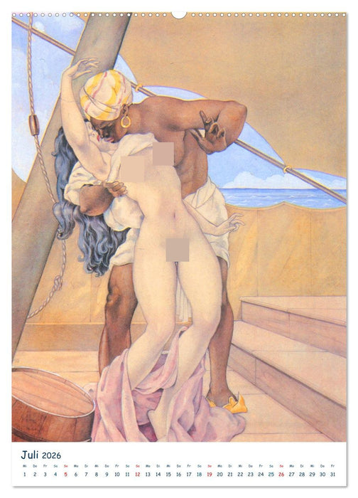 Frivole Malerei 2026. Nackte Tatsachen von Umberto Brunelleschi (CALVENDO Premium Wandkalender 2026)