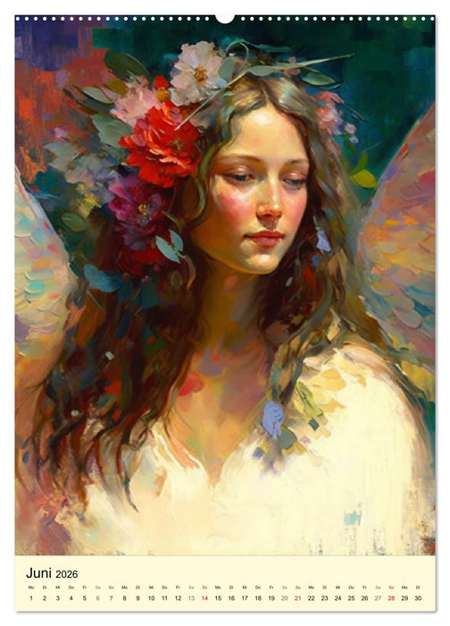 Romantische Elfen. Farbenprächtig, anmutig und zauberhaft (CALVENDO Wandkalender 2026)