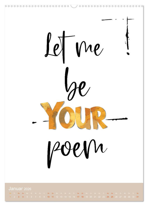 Lustige Sprüche - Schlafzimmer 1x1 (CALVENDO Premium Wandkalender 2026)