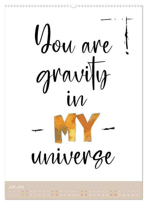 Lustige Sprüche - Schlafzimmer 1x1 (CALVENDO Premium Wandkalender 2026)