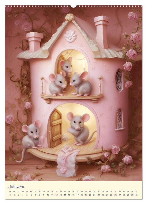 Rosa Traumland. Zauberhafte Wunderwelt (CALVENDO Premium Wandkalender 2026)