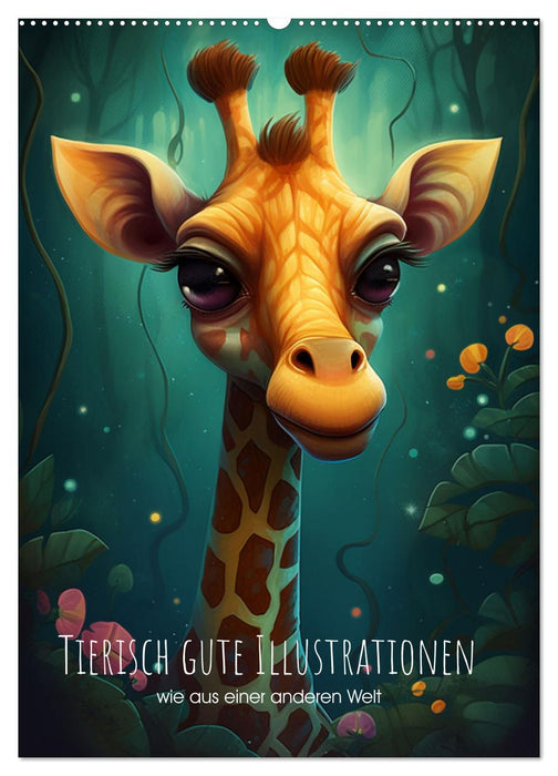 Tierisch gute Illustrationen wie aus einer anderen Welt (CALVENDO Wandkalender 2026)