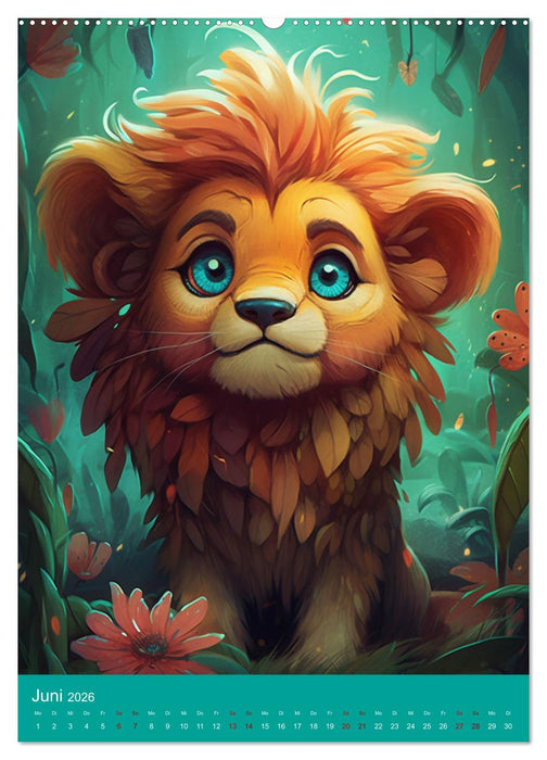 Tierisch gute Illustrationen wie aus einer anderen Welt (CALVENDO Wandkalender 2026)