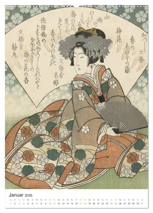 Kimonos und Karpfenmuster (CALVENDO Premium Wandkalender 2026)