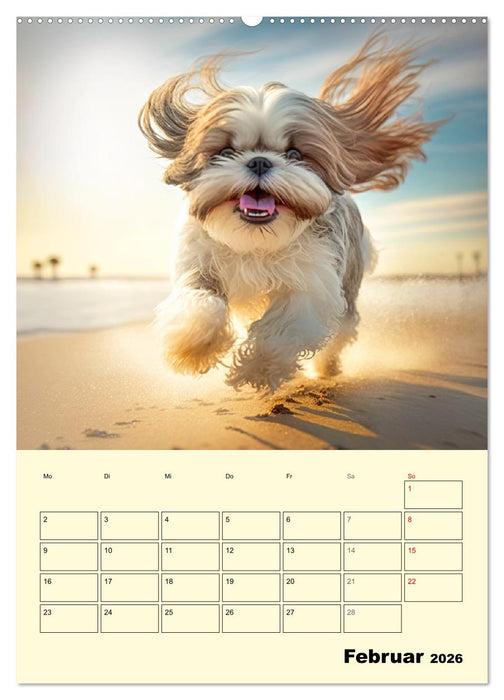 Shih Tzu Alarm. Glückliche Wuschelköpfe (CALVENDO Premium Wandkalender 2026)