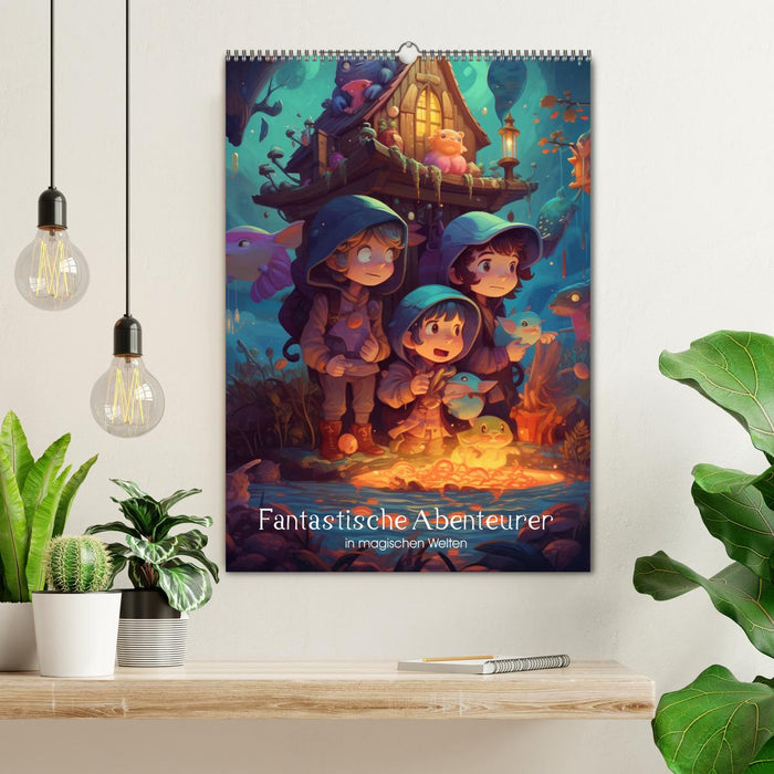 Fantastische Abenteurer in magischen Welten (CALVENDO Wandkalender 2026)
