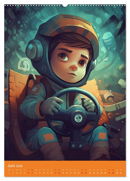 Fantastische Abenteurer in magischen Welten (CALVENDO Wandkalender 2026)