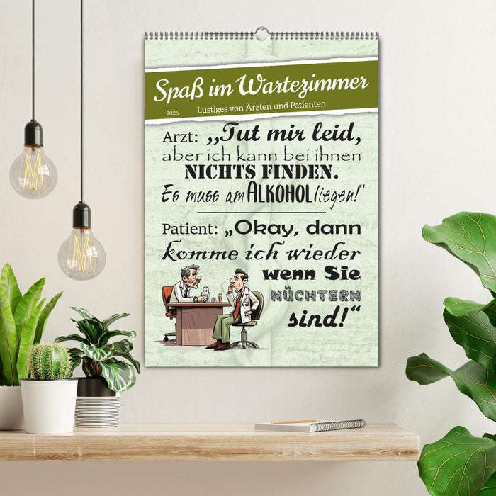 Spaß im Wartezimmer (CALVENDO Wandkalender 2026)