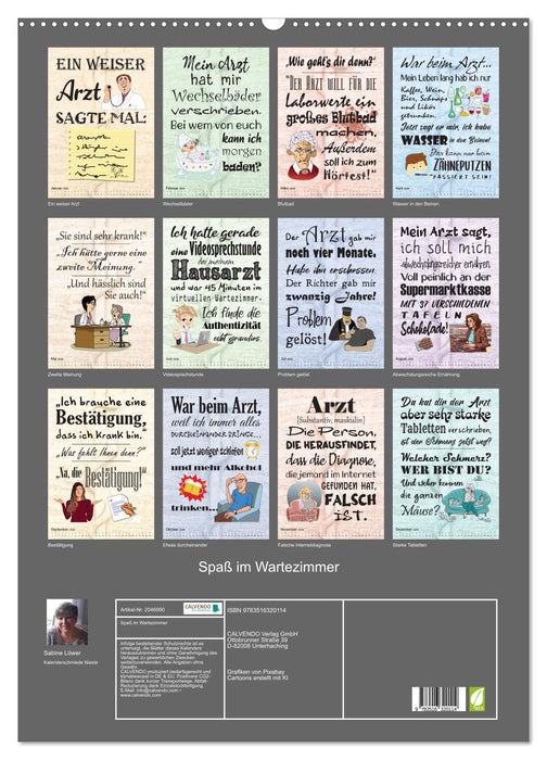 Spaß im Wartezimmer (CALVENDO Wandkalender 2026)