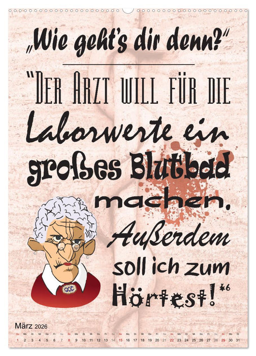Spaß im Wartezimmer (CALVENDO Wandkalender 2026)