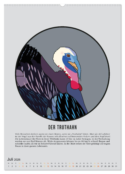 NUTZtiere, Ein Kalender für Erwachsene und aufgeklärte Kinder (CALVENDO Premium Wandkalender 2026)