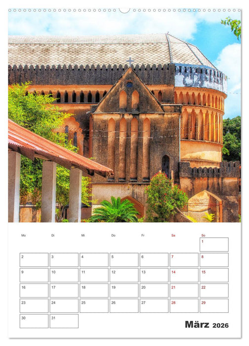 Sansibar - Küstenstadt mit Charme (CALVENDO Wandkalender 2026)