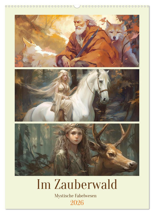 Im Zauberwald. Mystische Fabelwesen (CALVENDO Wandkalender 2026)