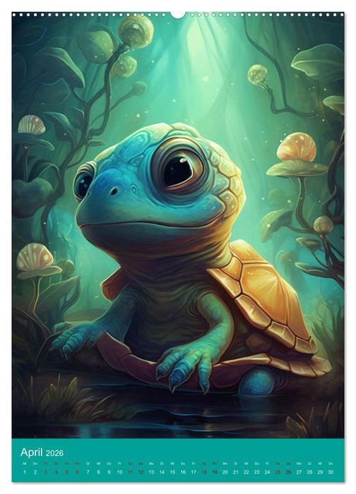 Tierisch gute Illustrationen wie aus einer anderen Welt (CALVENDO Premium Wandkalender 2026)