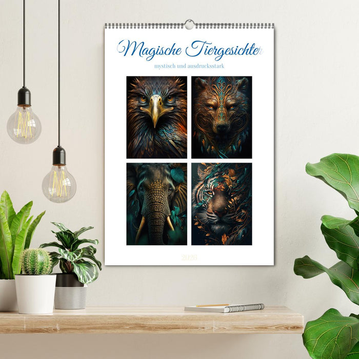 Magische Tiergesichter (CALVENDO Wandkalender 2026)